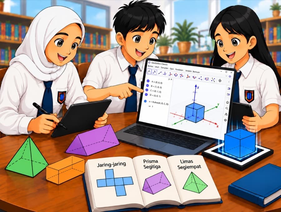 Belajar bersama, eksplorasi bangun ruang